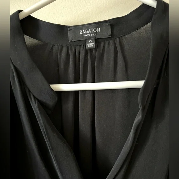 Aritzia Babaton 100% silk mini dress - black size XS - Picture 5 of 6